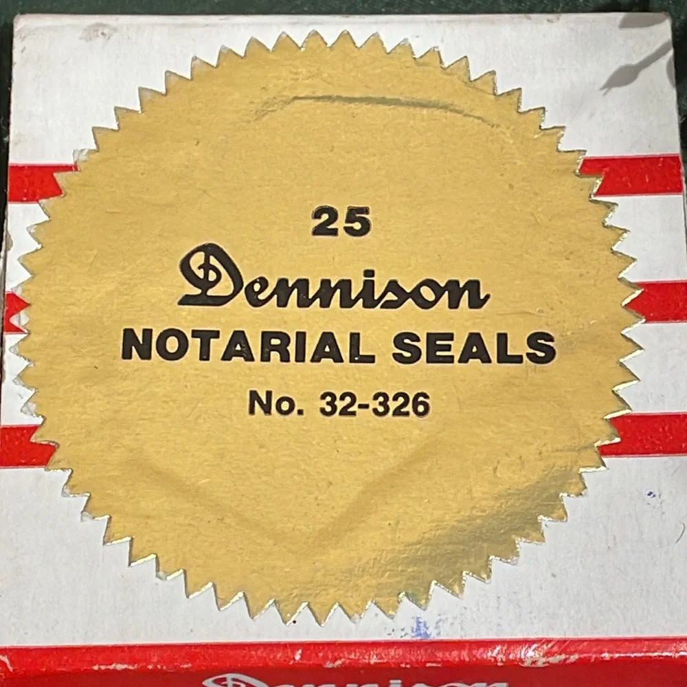 VTG Dennison notarial seals